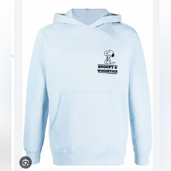 Sandro Light Blue Snoopy Hoodie